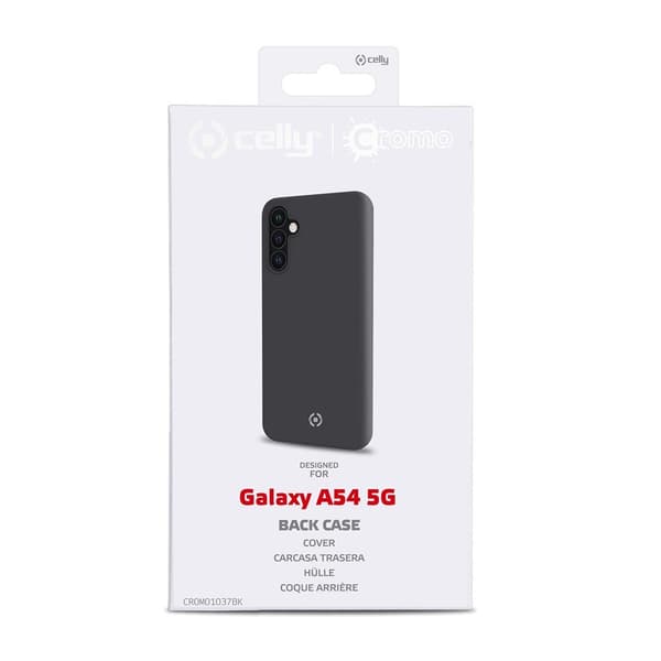 Celly Samsung Galaxy A54 5G Kuori CROMO Musta