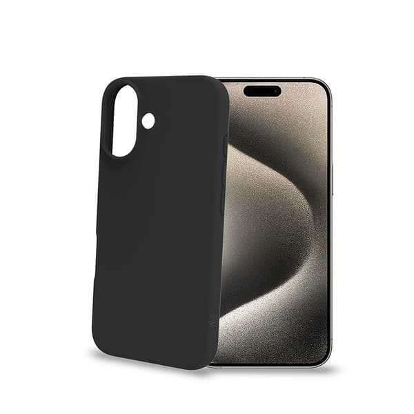 Celly iPhone 16 Plus Kuori CROMO Musta