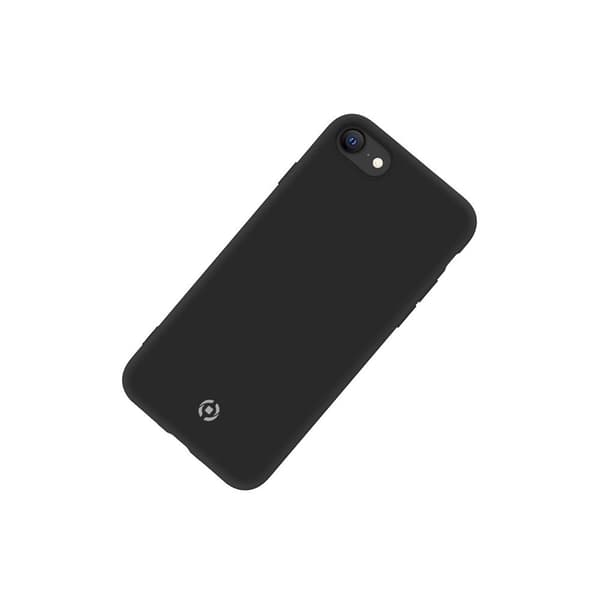 Celly iPhone 7/8/SE Kuori CROMO Musta