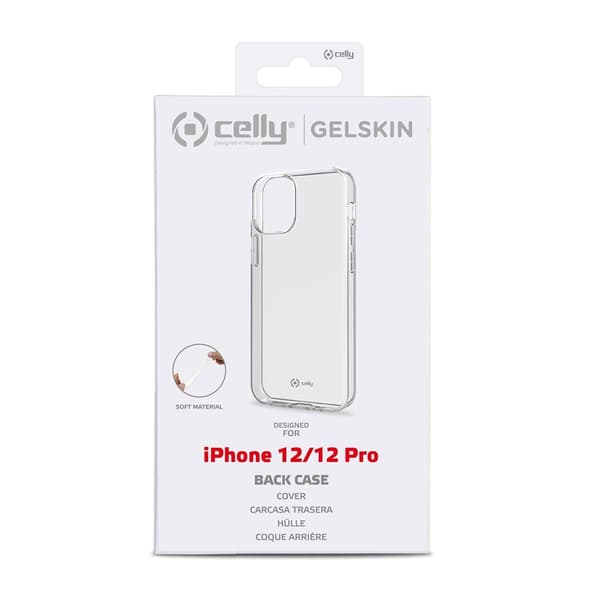 Celly iPhone 12/iPhone 12 Pro Cover GELSKIN Klar