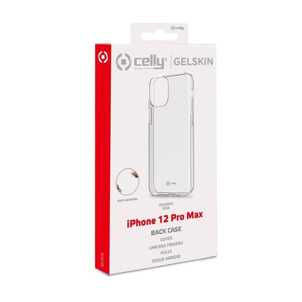 Celly iPhone 12 Pro Max Deksel GELSKIN Klar