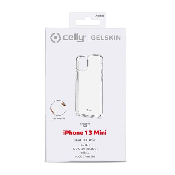 Celly iPhone 13 Mini Cover GELSKIN Klar