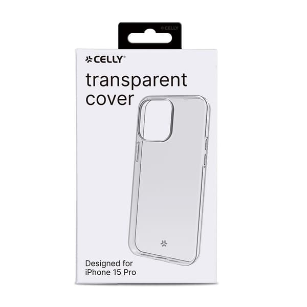 Celly iPhone 15 Pro Skal GELSKIN Genomskinlig