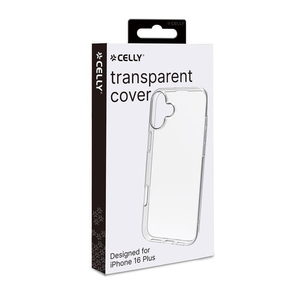 Celly iPhone 16 Plus Skal GELSKIN Genomskinlig