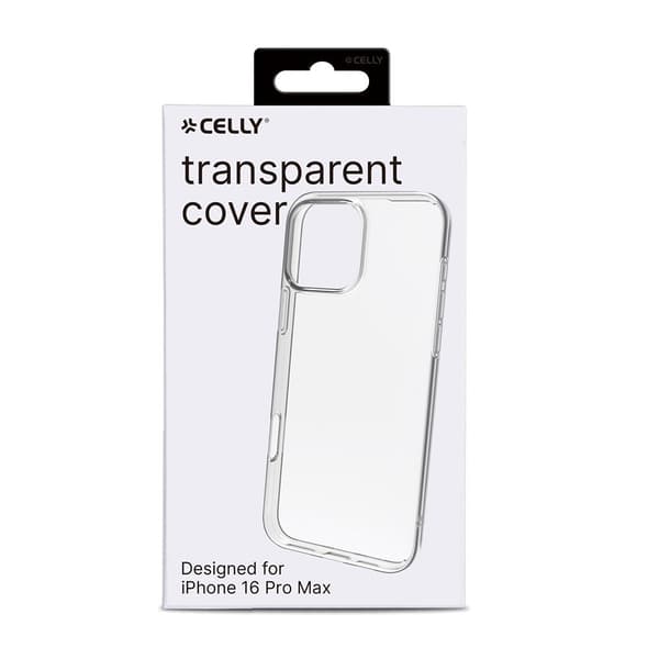 Celly iPhone 16 Pro Max Deksel GELSKIN Klar