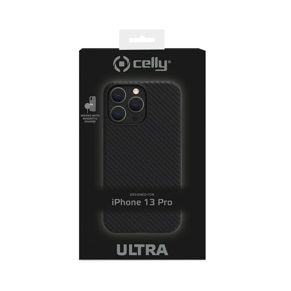 Celly iPhone 12/iPhone 12 Pro Kuori ULTRAMAG Musta