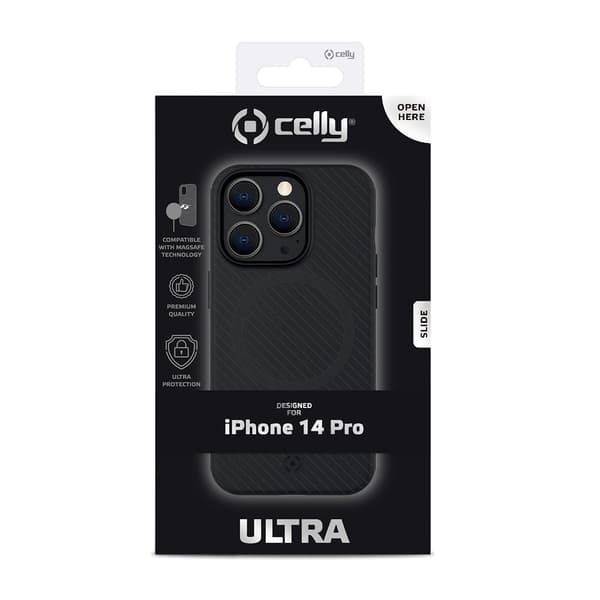 Celly iPhone 14 Pro Kuori ULTRAMAG Musta