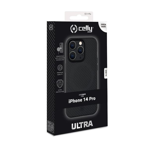 Celly iPhone 14 Pro Kuori ULTRAMAG Musta