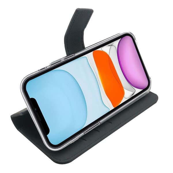 Celly iPhone 11 Etui Wally Wallet Case Svart