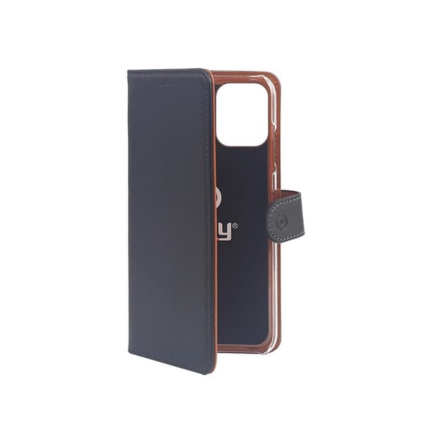 Celly iPhone 12 Mini Fodral Wally Wallet Case Svart