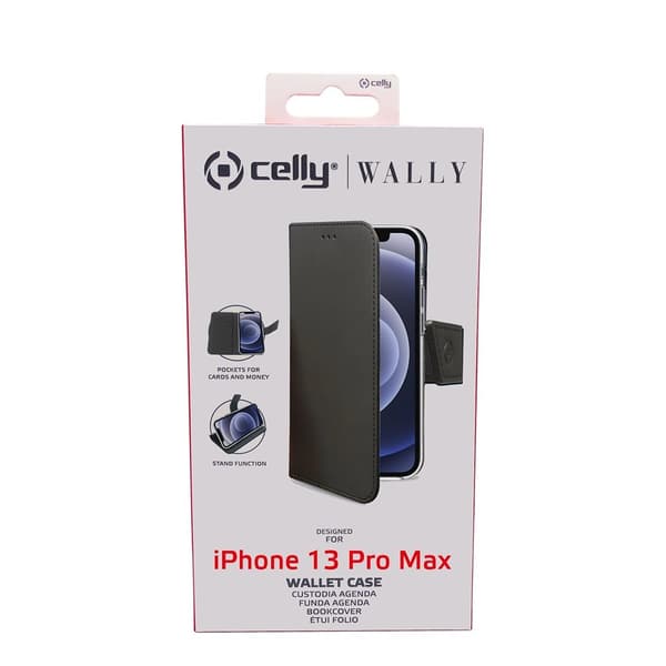 Celly iPhone 13 Pro Max Etui Wally Wallet Case Sort