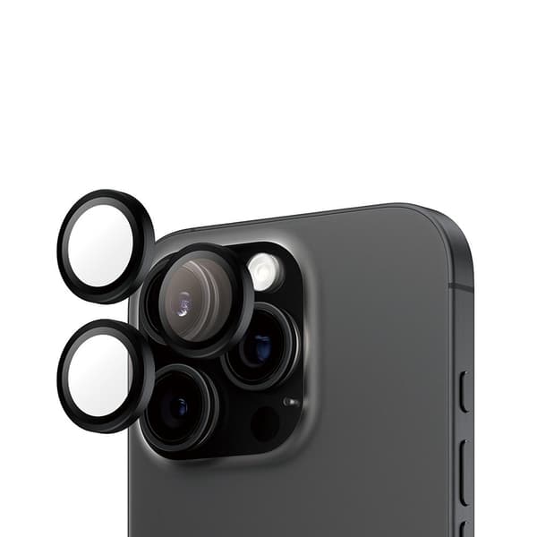 PanzerGlass iPhone 16 Pro/iPhone 16 Pro Max Kameran suoja Hoops Musta