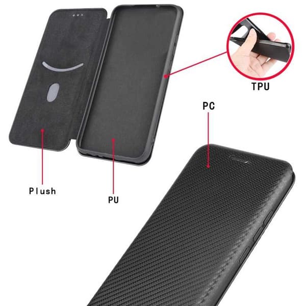 Samsung S21 Plus Flipfodral Kortfack CarbonDreams®