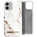 Miniatyrbild 1 av 4: Skal till iPhone 12 Mini Marbled Luxury Ultra Thin Carrara Gold iDeal of Sweden White