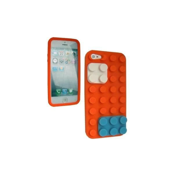 iPhone 5 skal med präglad LEGO look.