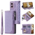 Pikkukuva 8 / 10: SKALO Motorola Moto E14 4G Iso Tikattu Lompakkokotelo - Violetti