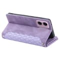 Pikkukuva 2 / 10: SKALO Motorola Moto E14 4G Iso Tikattu Lompakkokotelo - Violetti