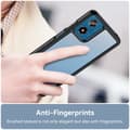 Pikkukuva 5 / 8: SKALO Motorola Moto E14 4G Iskunkestävä Clear Hybridi Suojakuori - Musta