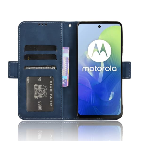 SKALO Motorola Moto E14 4G 6-RUM Pungetaske - Blå