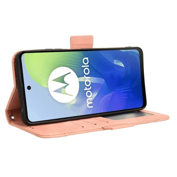 SKALO Motorola Moto E14 4G 6-lokeroa Lompakkokotelo - Pinkki
