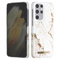 Miniatyrbild 2 av 4: Fodral till Samsung S21 Ultra Marbled Luxury Ultra Thin Carrara Gold iDeal of Sweden White