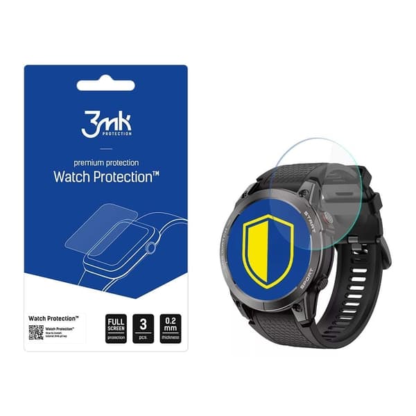 Manta Activ X GPS black SWA001BK - 3mk Watch Protection v. FlexibleGlass Lite