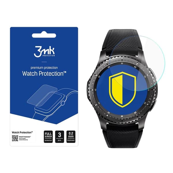 Samsung Gear S3 Frontier - 3mk Watch Protection v. FlexibleGlass Lite