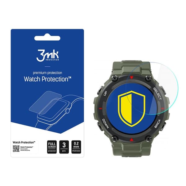 Xiaomi Amazfit T-Rex 1.3 - 3mk Watch Protection v. FlexibleGlass Lite