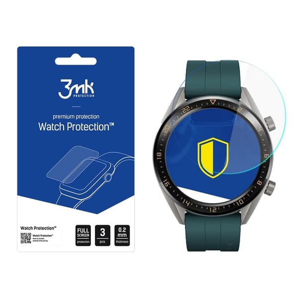 Huawei Watch GT Active - 3mk Watch Protection v. FlexibleGlass Lite