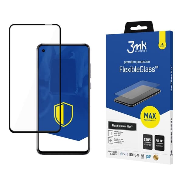 Huawei Nova 4 Black - 3mk FlexibleGlass Max