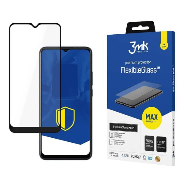 Oppo A15 Black - 3mk FlexibleGlass Max