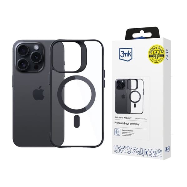 Apple iPhone 14 Pro Max - 3mk Satin Armor MagCase