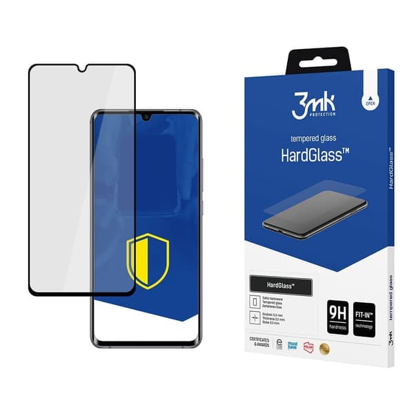Xiaomi Mi Note 10 Lite Black - 3mk HardGlass Max FingerPrint