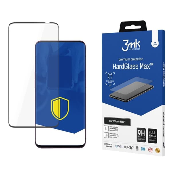 Oppo Find X2 black - 3mk HardGlass Max