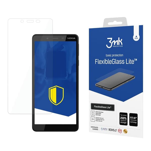 Nokia 1 Plus - 3mk FlexibleGlass Lite