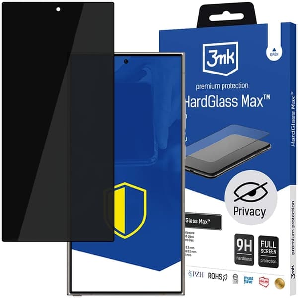 Samsung Galaxy S24 Ultra - 3mk HardGlass Max Privacy Black