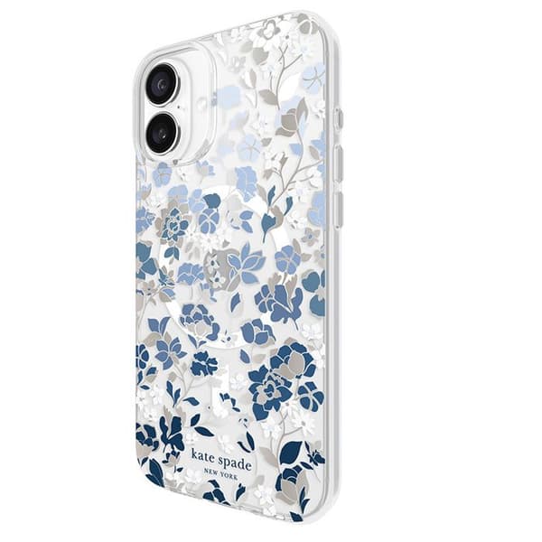 iPhone 16 Plus-fodral - Flowerbed Blue - Kate Spade New York Protective Gems MagSafe