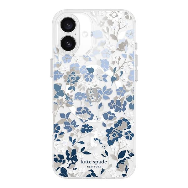 iPhone 16 Plus-fodral - Flowerbed Blue - Kate Spade New York Protective Gems MagSafe