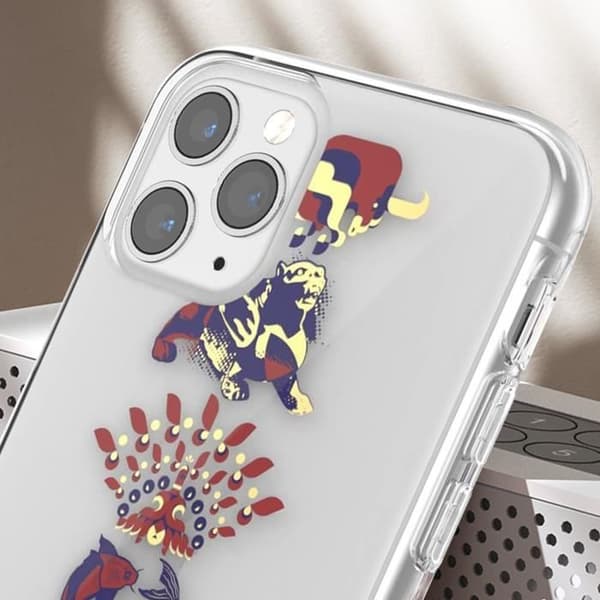 Fodral till iPhone 11 Pro Silikongel Jovialt mönster Tunt Lätt Adidas Transparent