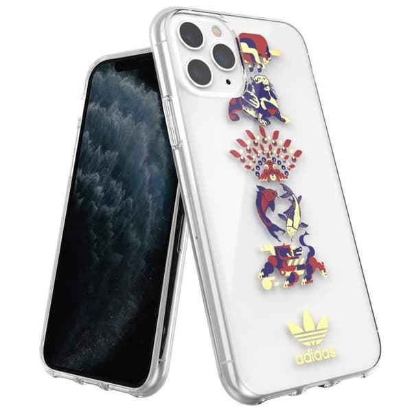 Fodral till iPhone 11 Pro Silikongel Jovialt mönster Tunt Lätt Adidas Transparent