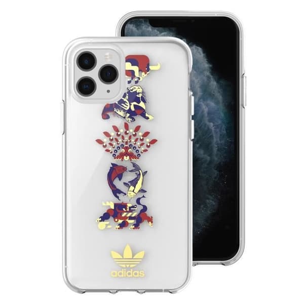 Fodral till iPhone 11 Pro Silikongel Jovialt mönster Tunt Lätt Adidas Transparent