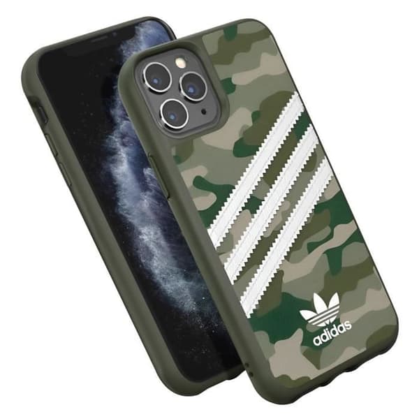 Skal till iPhone 11 Pro Precise Cutouts 3 Stripes Camo Adidas Green