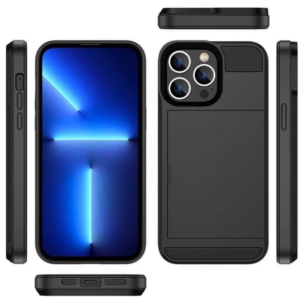 iPhone 16 Pro Max Stöttåligt Skal med Kortfack