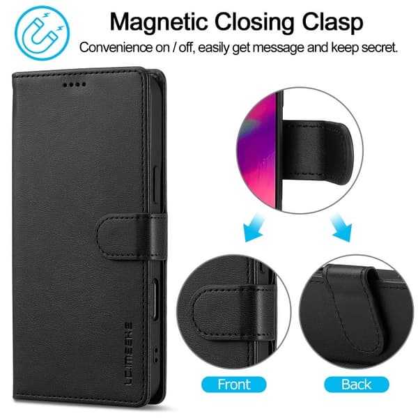 LC.IMEEKE Plånboksfodral iPhone 16 Pro Max - Svart