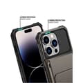 Miniatyrbild 3 av 4: iPhone 16 Pro Max Stöttåligt Skal med Kortfack Void