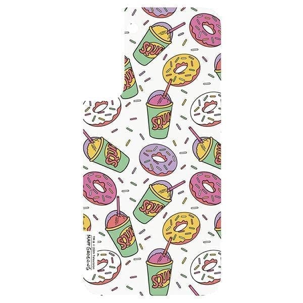 Samsung GP-TOU021HOOPW paneeli kehyksen suojukseen Galaxy S22+ Simpsons Donut valkoinen/valkoinen