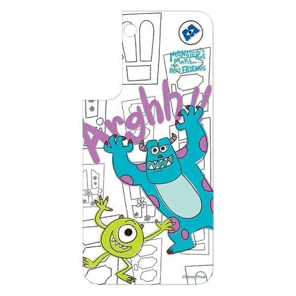 Samsung GP-TOS901HIAGW paneeli kehyksen suojukseen Galaxy S22 Disney Monstersille valkoinen/valkoinen