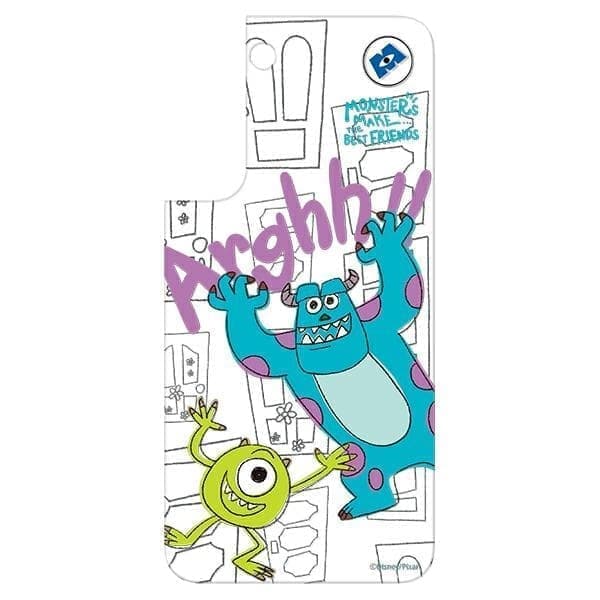 Samsung GP-TOS906HIAGW -paneeli kehyksen suojukseen Galaxy S22+ Disney Monsters -puhelimelle valkoinen/valkoinen