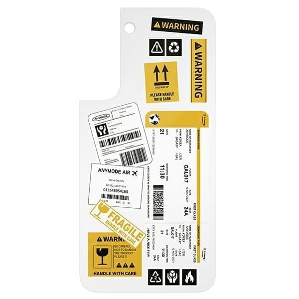 Samsung GP-TOU021AMCWW paneeli kehyksen suojukseen Galaxy S22+:lle valkoinen/valkoinen