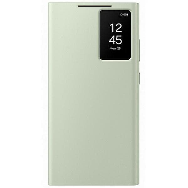 Samsung EF-ZS928CGEGWW S24 Ultra S928 kotelo vaaleanvihreä/vaaleanvihreä Smart View -lompakkokotelo
